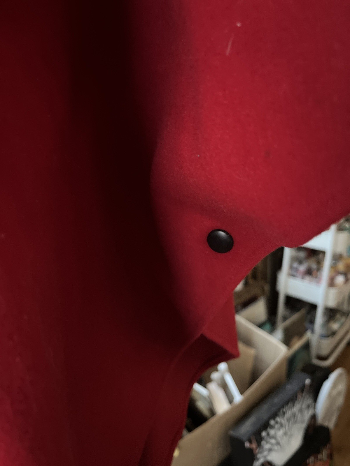 Vintage Coloratura Red Wool Cape Coat Hood Red Riding Hood