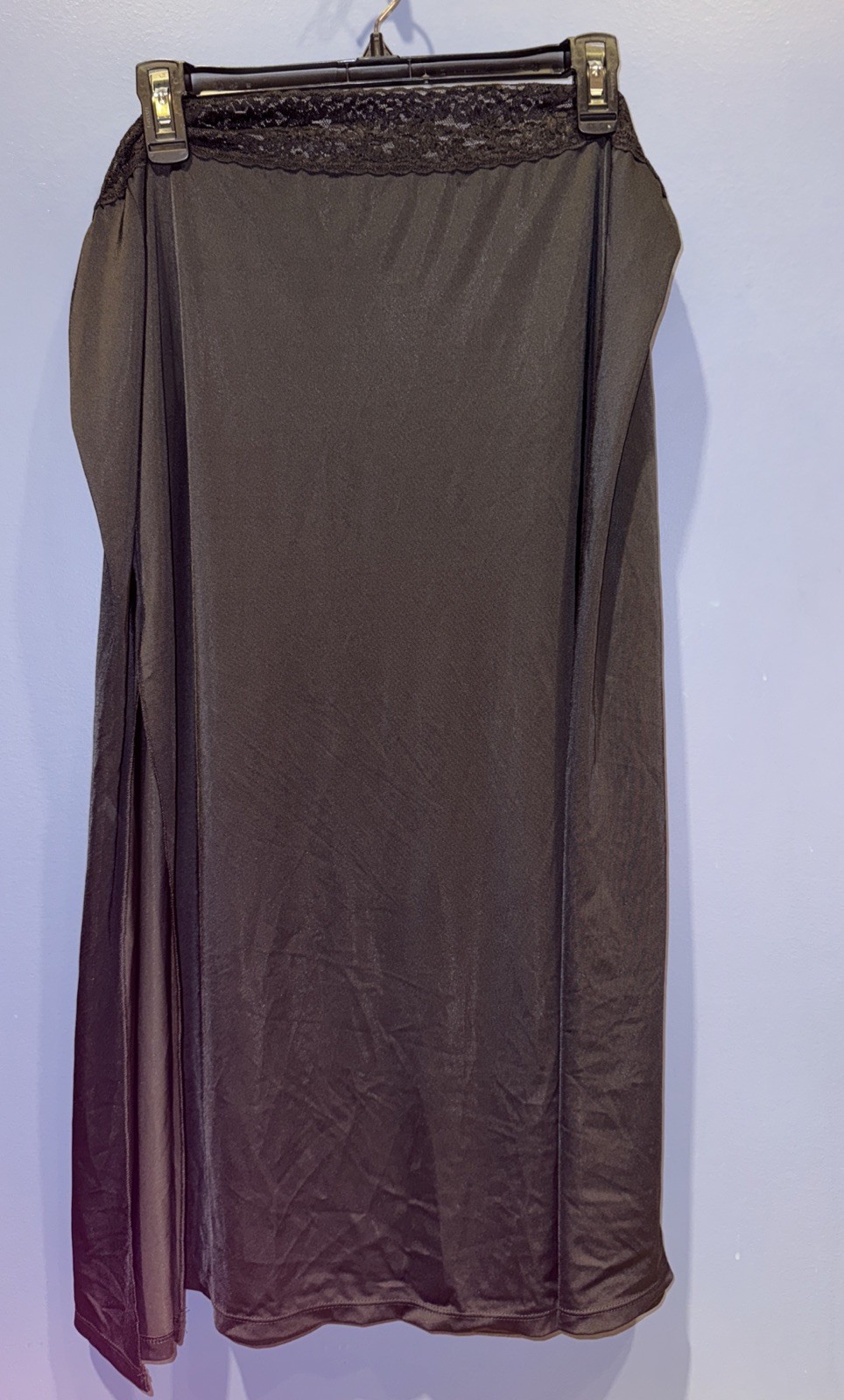 2X Black Half Slip Elastic Waist, Vintage Jaclyn Smith, NWT 1990’s 44”Waist 32”L