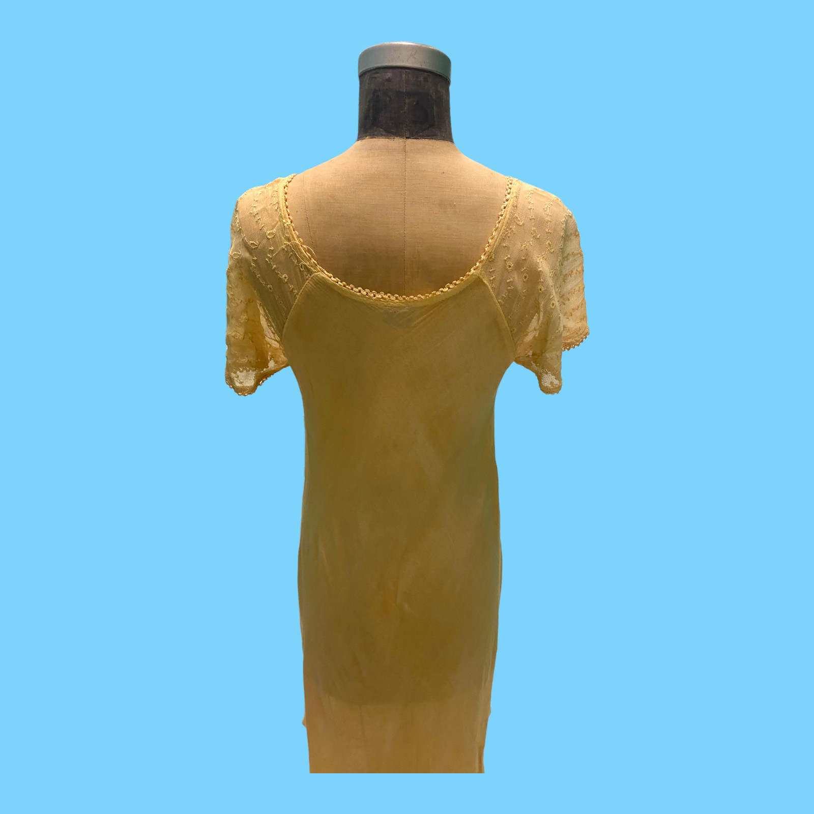 Vintage 1970s Jackpot Boho Yellow Summer Dress Med – Made In India
