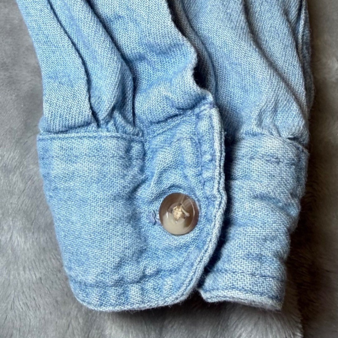Vintage ⁠Las Olas Womens Size XL Denim Shirt Blue Embroidered Casino Card Dice