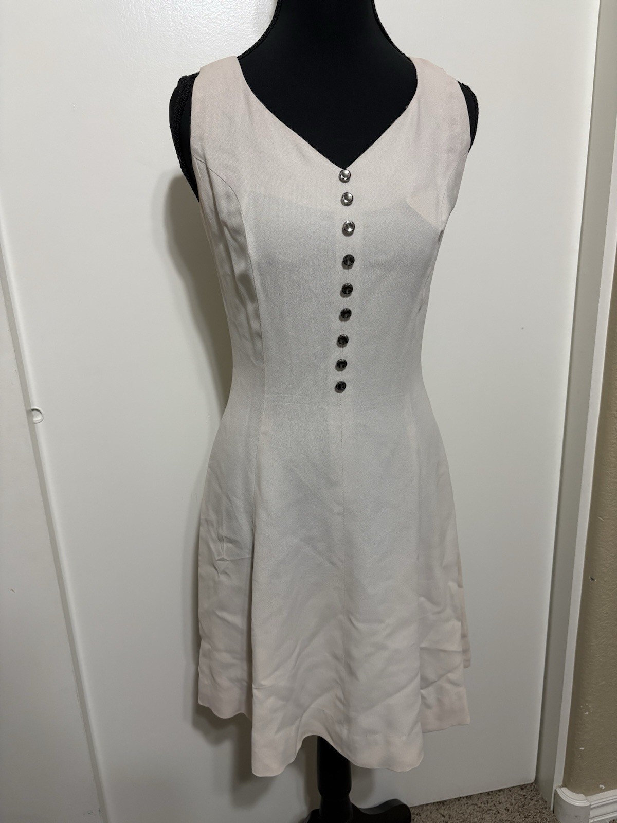 Gay Gibson Vintage Women’s Sleeveless White Dress
