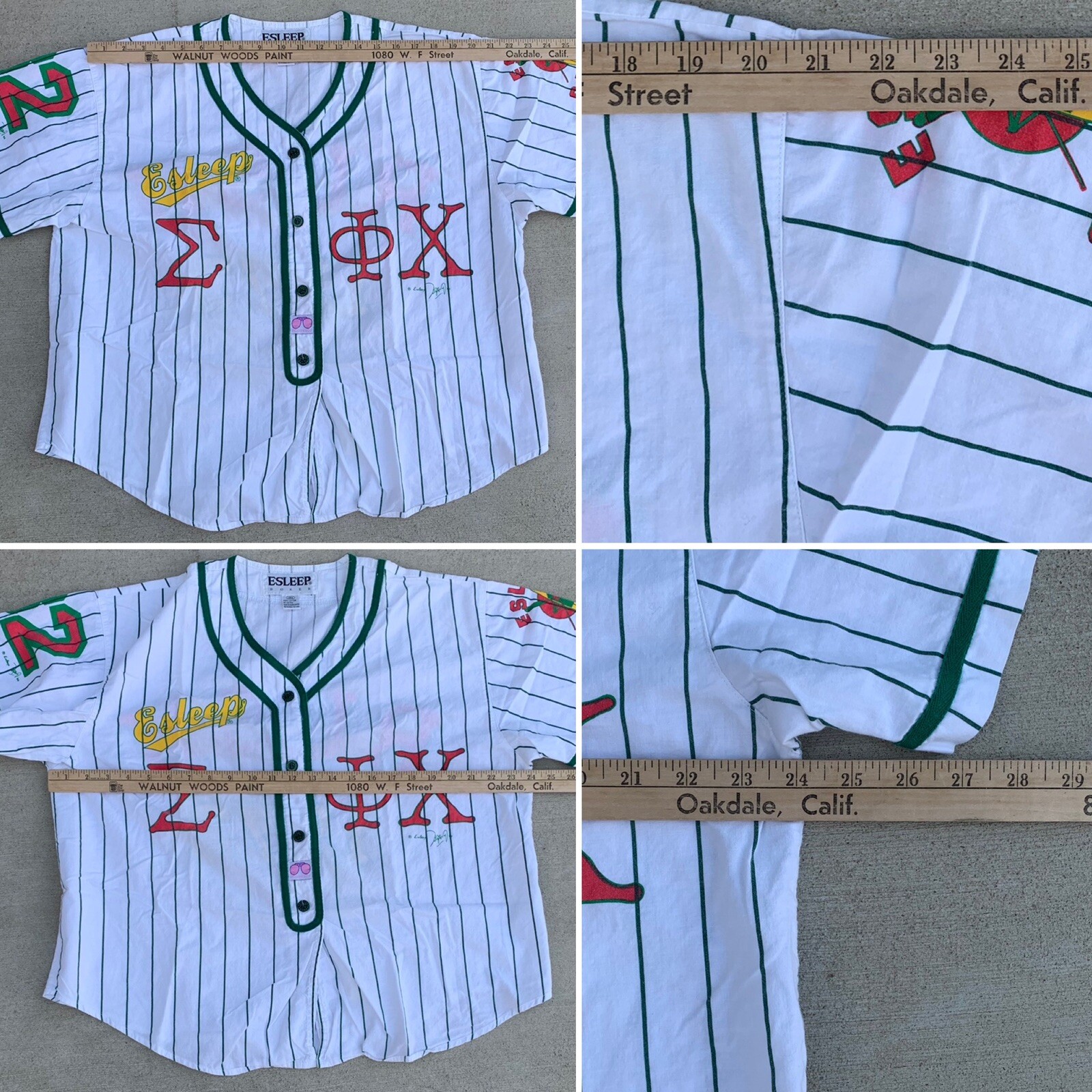 vintage ESLEEP BOXER Rush 1973 jersey style top 90s size large