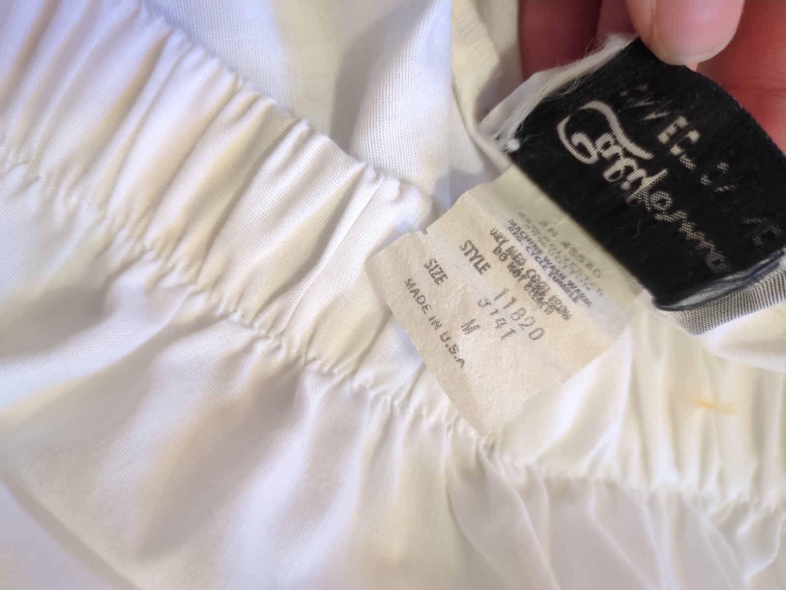 Vintage California Connection White Ruffle Petticoat Skirt M Cottagecore Slip