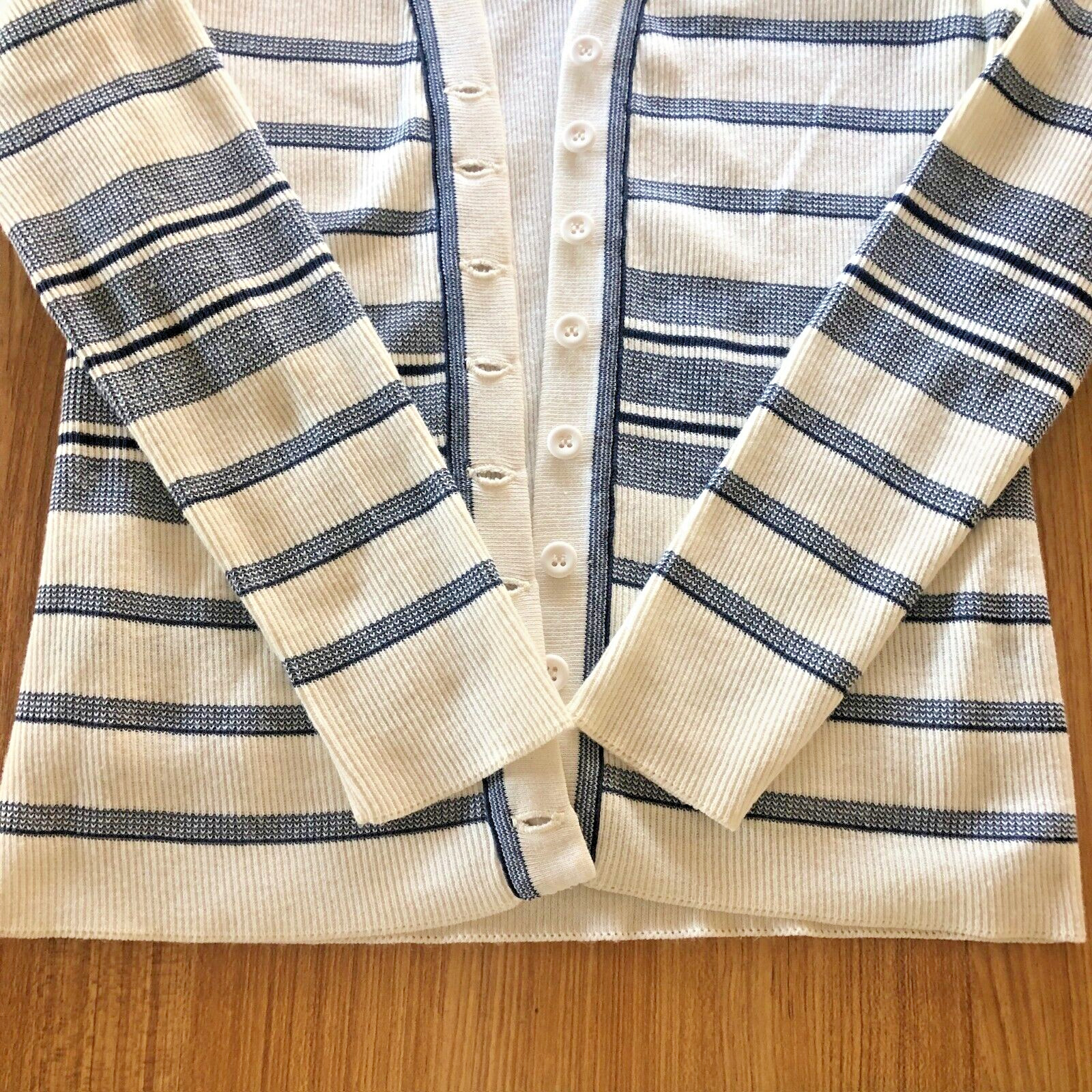 VTG Hadley Sweater Set 2pc Golf Breton Cardigan Sz 10 Country Club Quiet Luxury