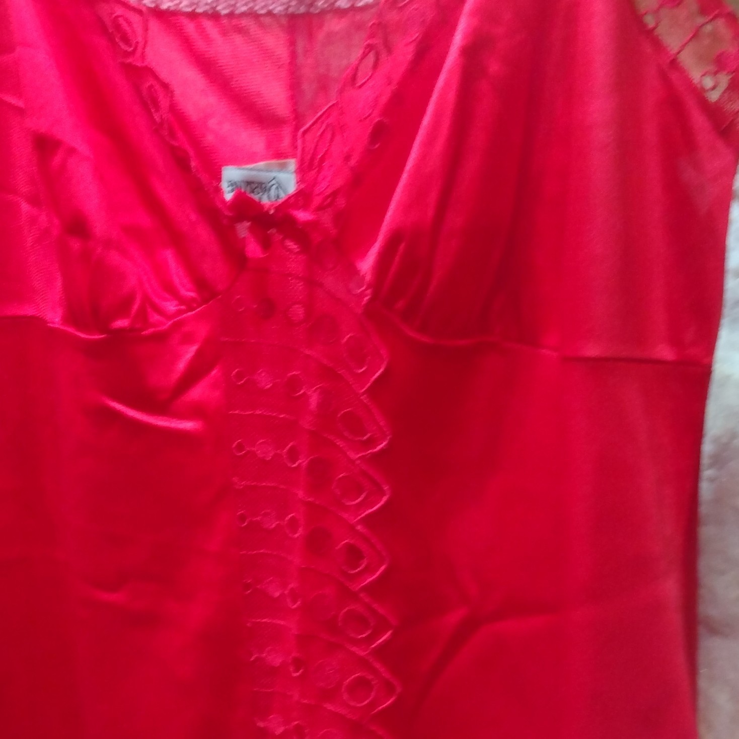 Vintage 90s Darling Body Fashions Red Teddy Large