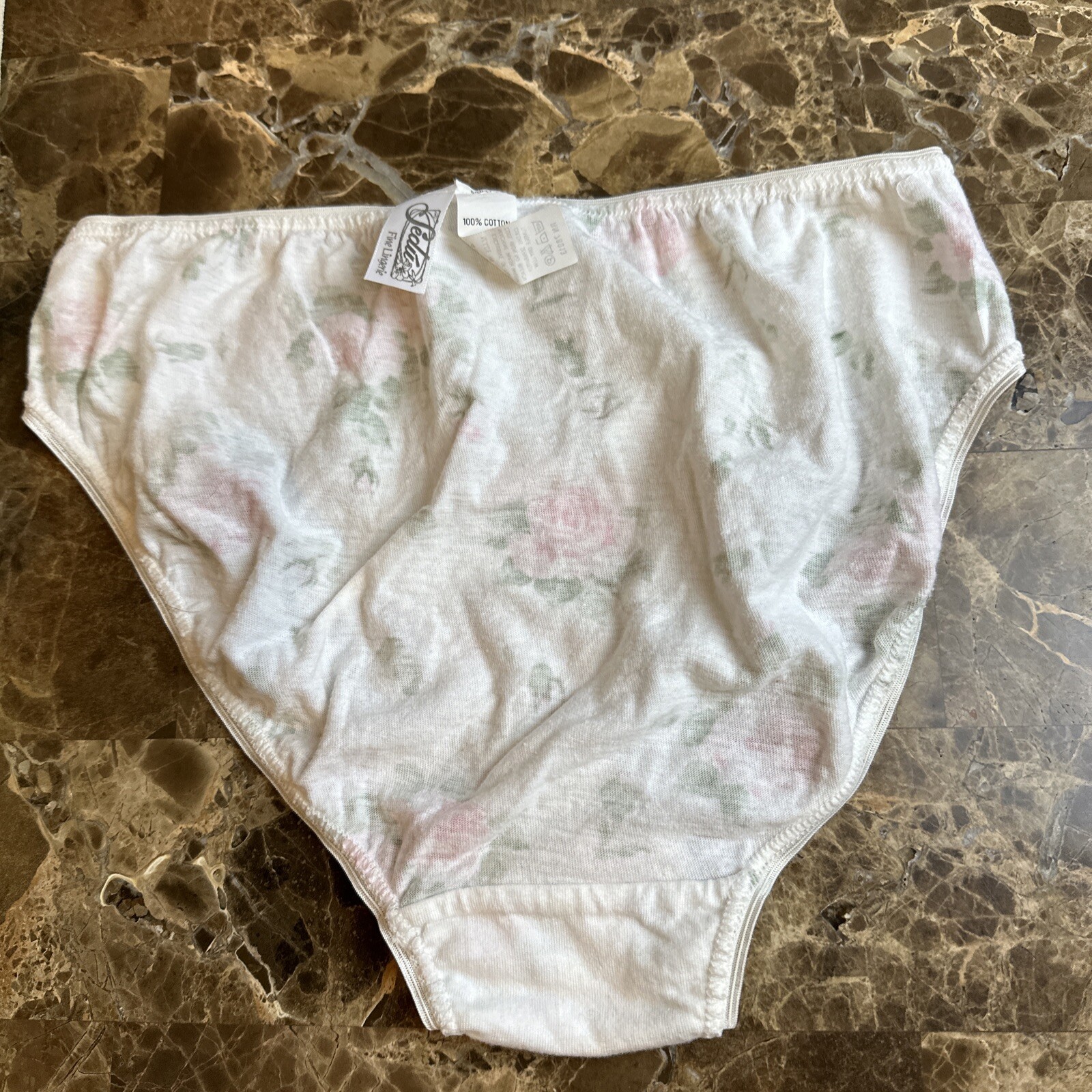 NWOT VTG 80s 90s Floral Coquette Sissy Bikini string lacy panties Kawaii Sz M!!