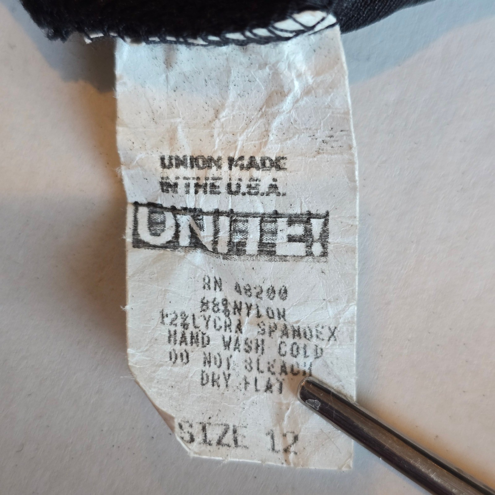 Vtg 1990s UNITE! Union Made Skirted Swimsuit One Piece Leotard Dress 12 Shaper