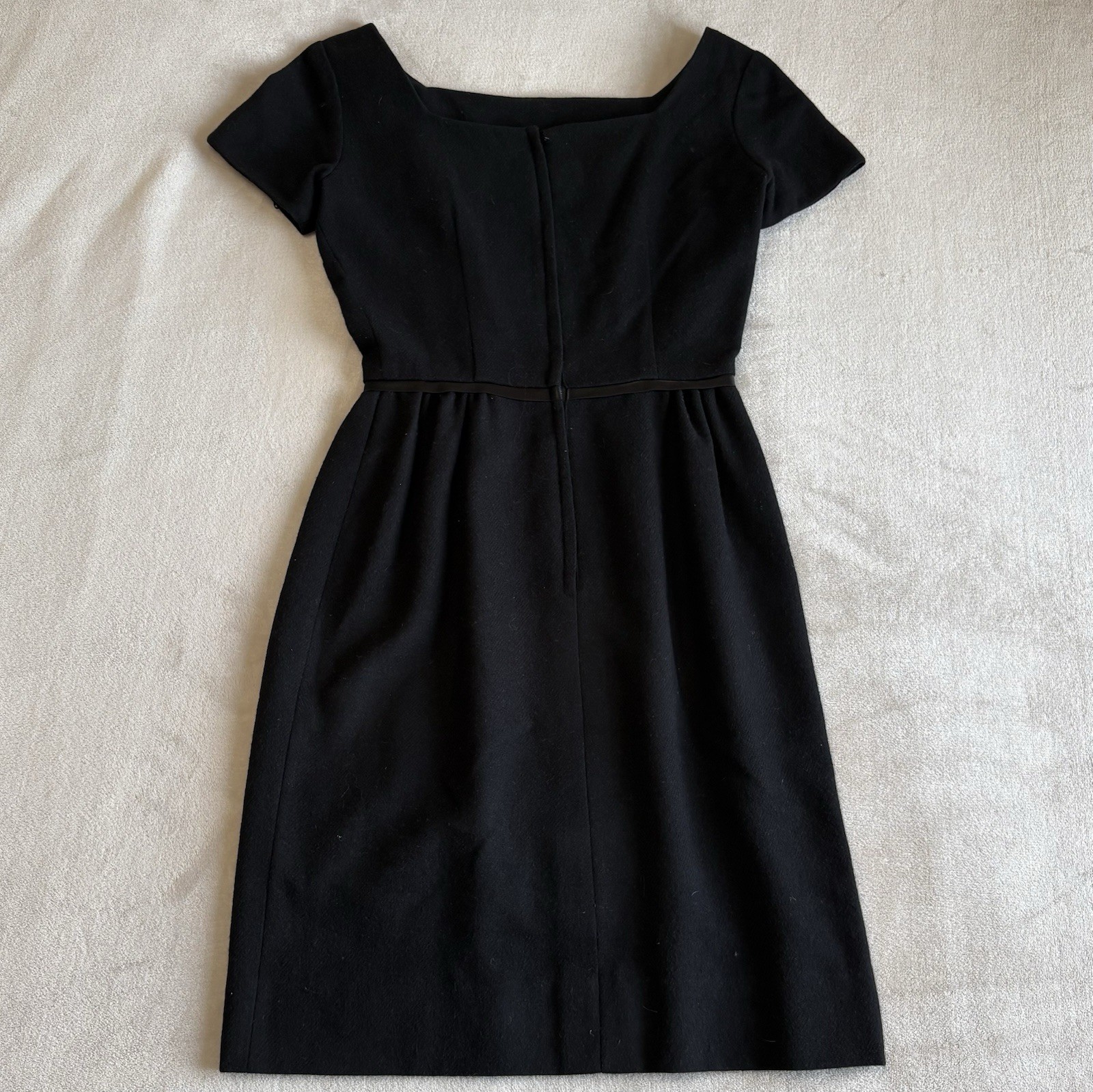 Vintage 60s Helen Whiting Black Mini Dress Size Small