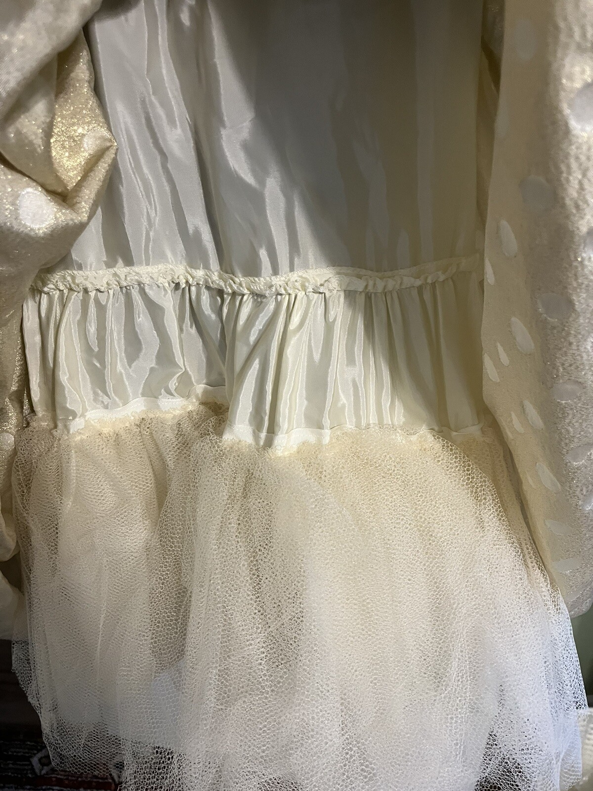 Vintage 1980’s Eugene Alexander Party Prom Dress Cream Size 8