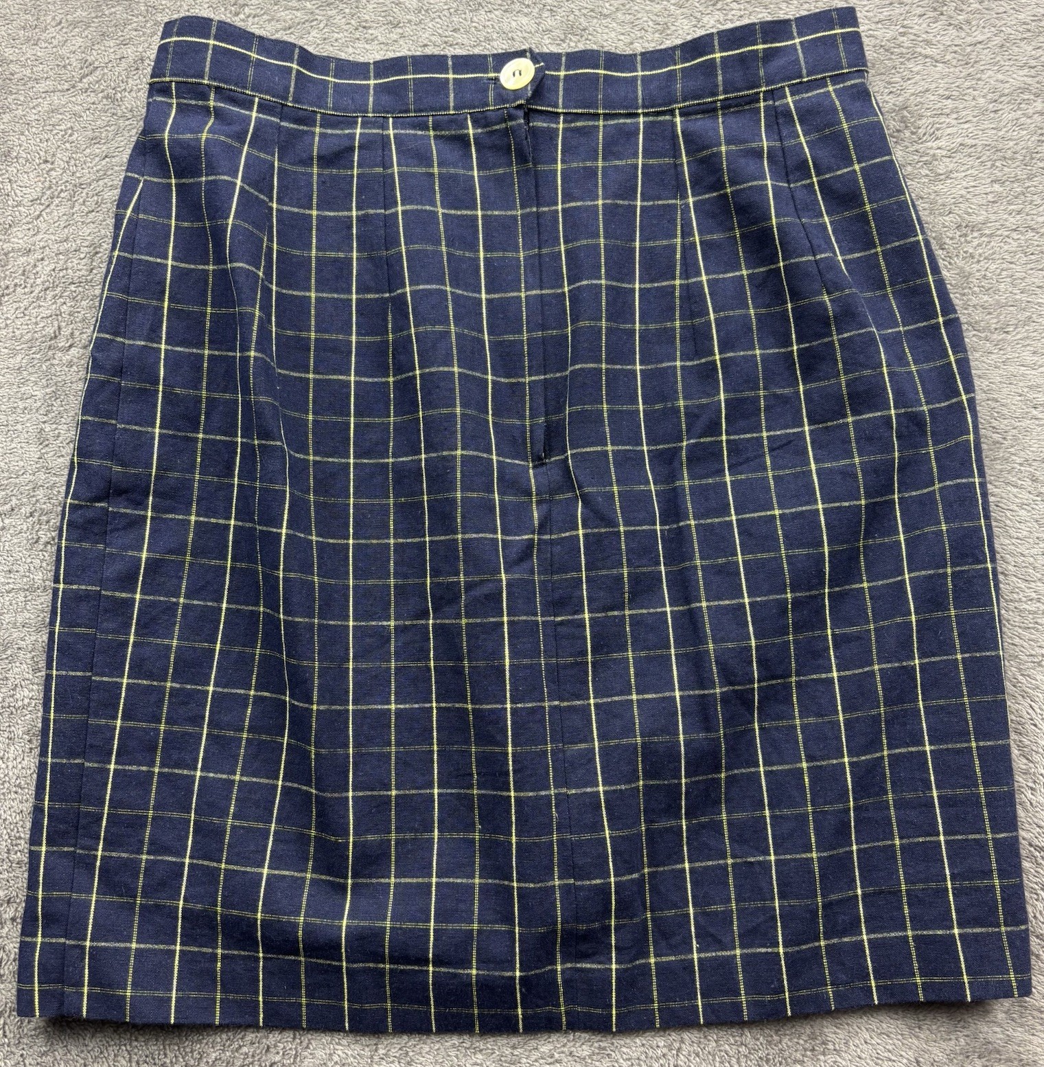 Women’s Plaid Mini Skirt Blue 11/12 Vtg School Girl Pin Up Y2K
