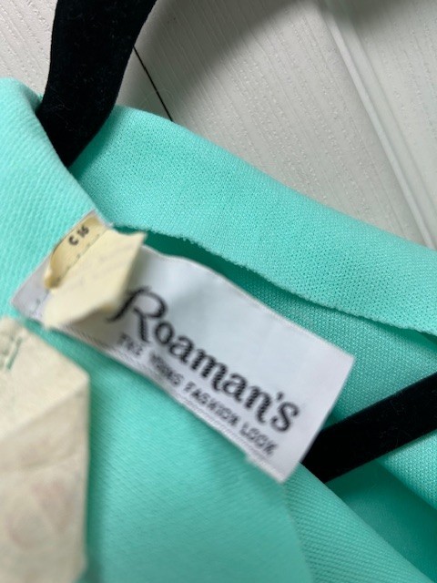 Vintage Roaman’s Fashion Look Dress Women’s Mint Green Fit Flare