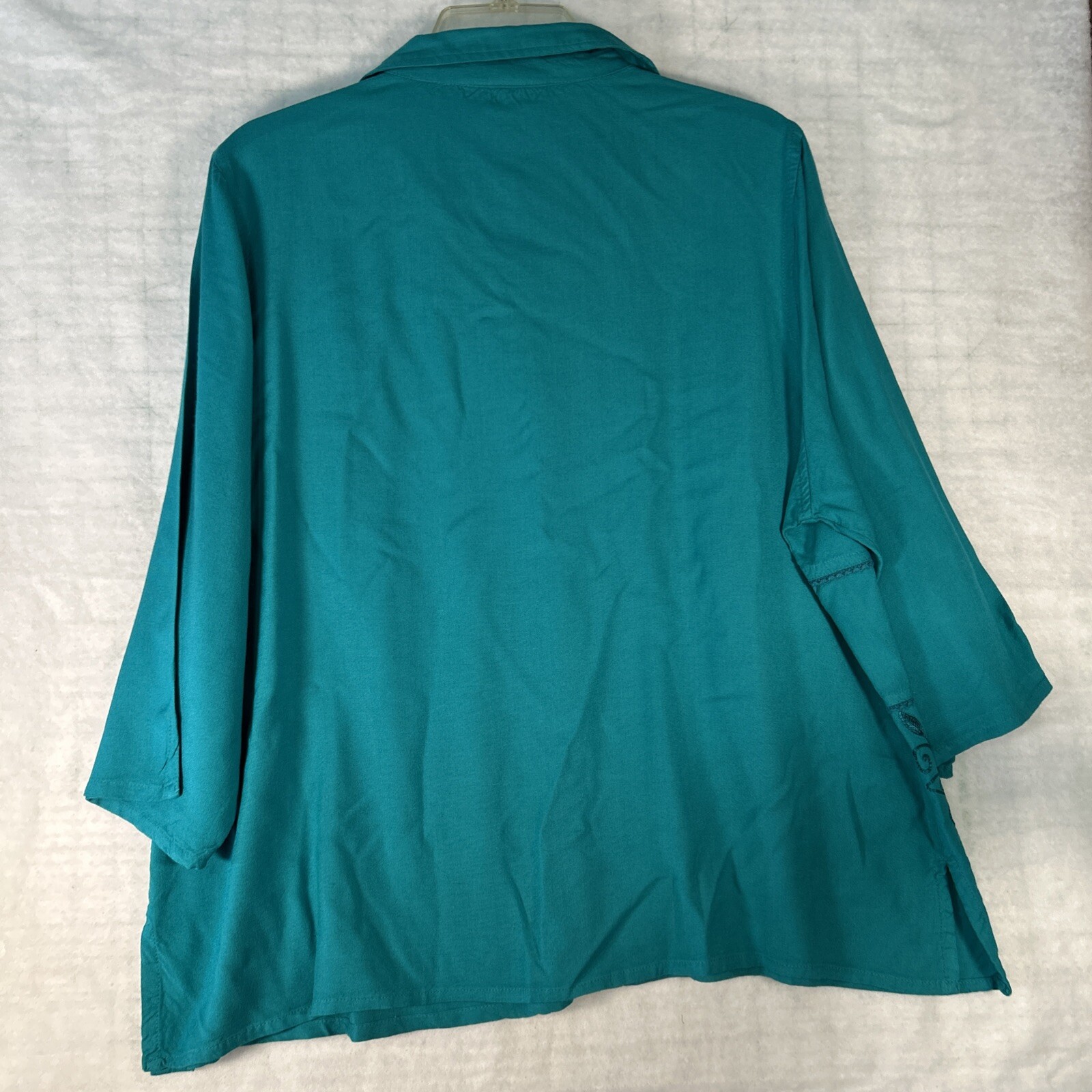 JUST CLASS Womens Boho 2 Pc Set Turquoise Maxi 1990s Top 1xl Skirt XL