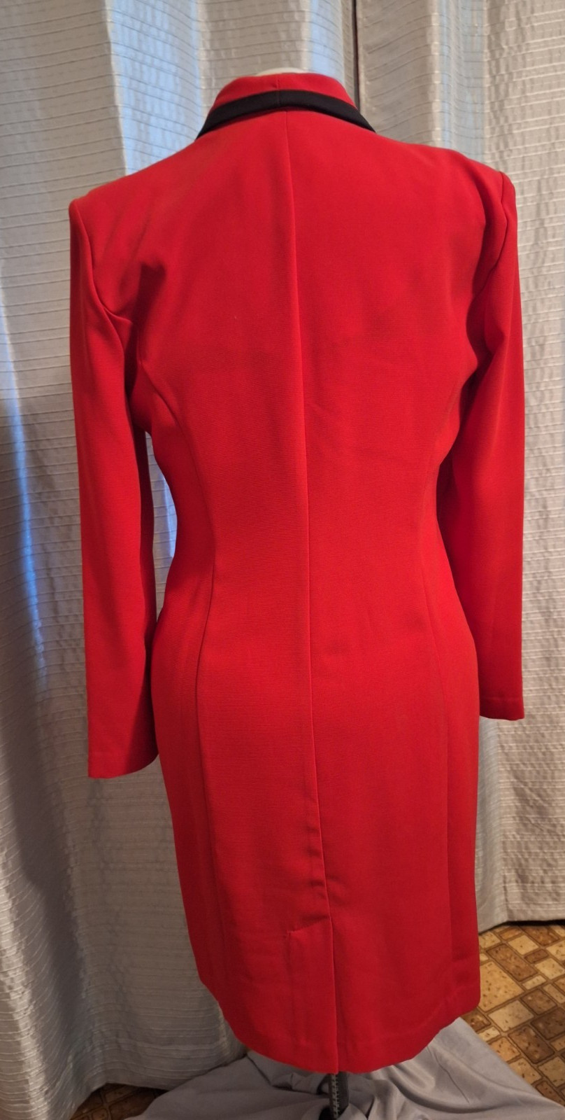 VINTAGE Red Dress by DANNY & NICOLE NEW YORK sz 10 tailored fit