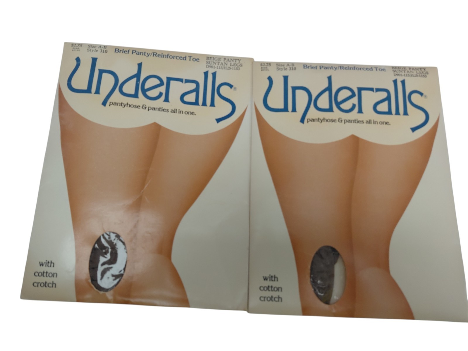 Vintage Underalls 2 Pack Stockings Size AB