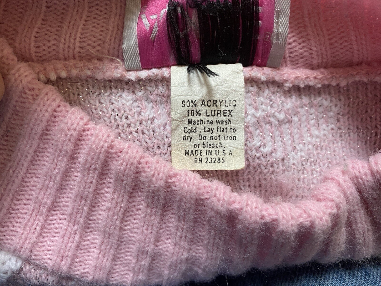 *vintage* 80’s adele knitwear sparkle dalmation sweater