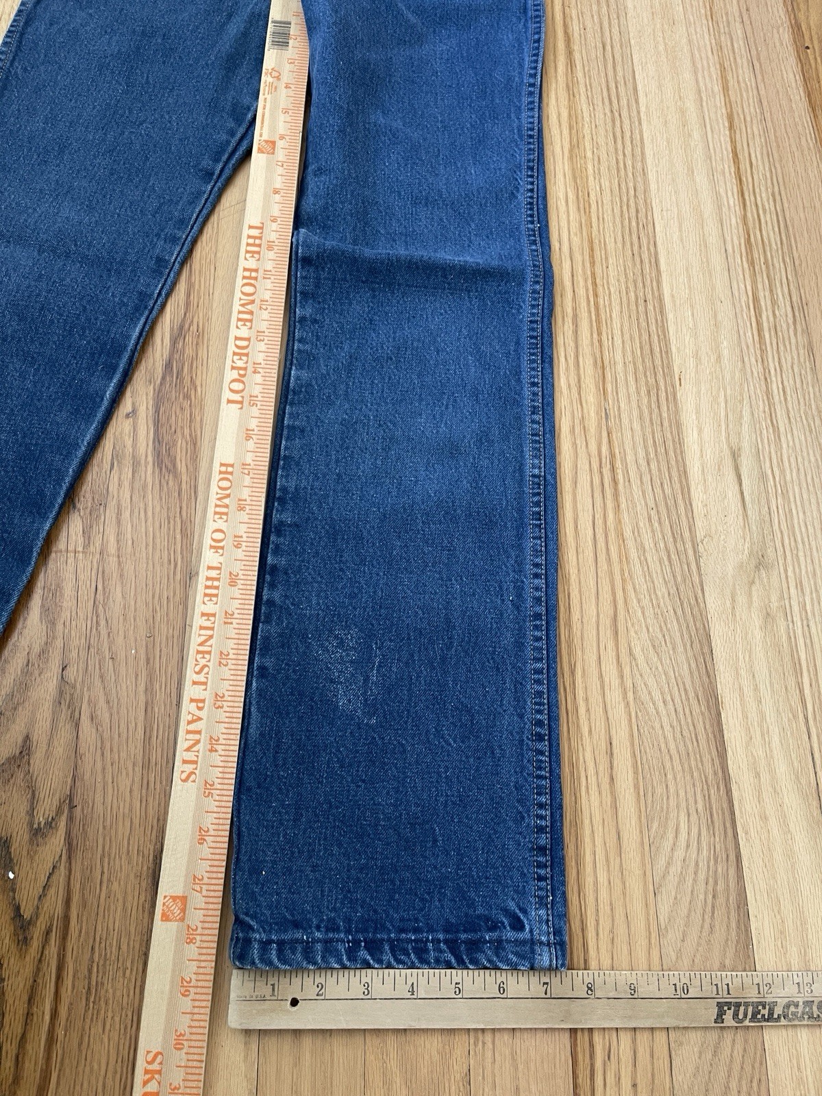 Vintage Dee Cee Brand Western Jeans Womens 23×28 High Waisted 70s Dark Wash USA