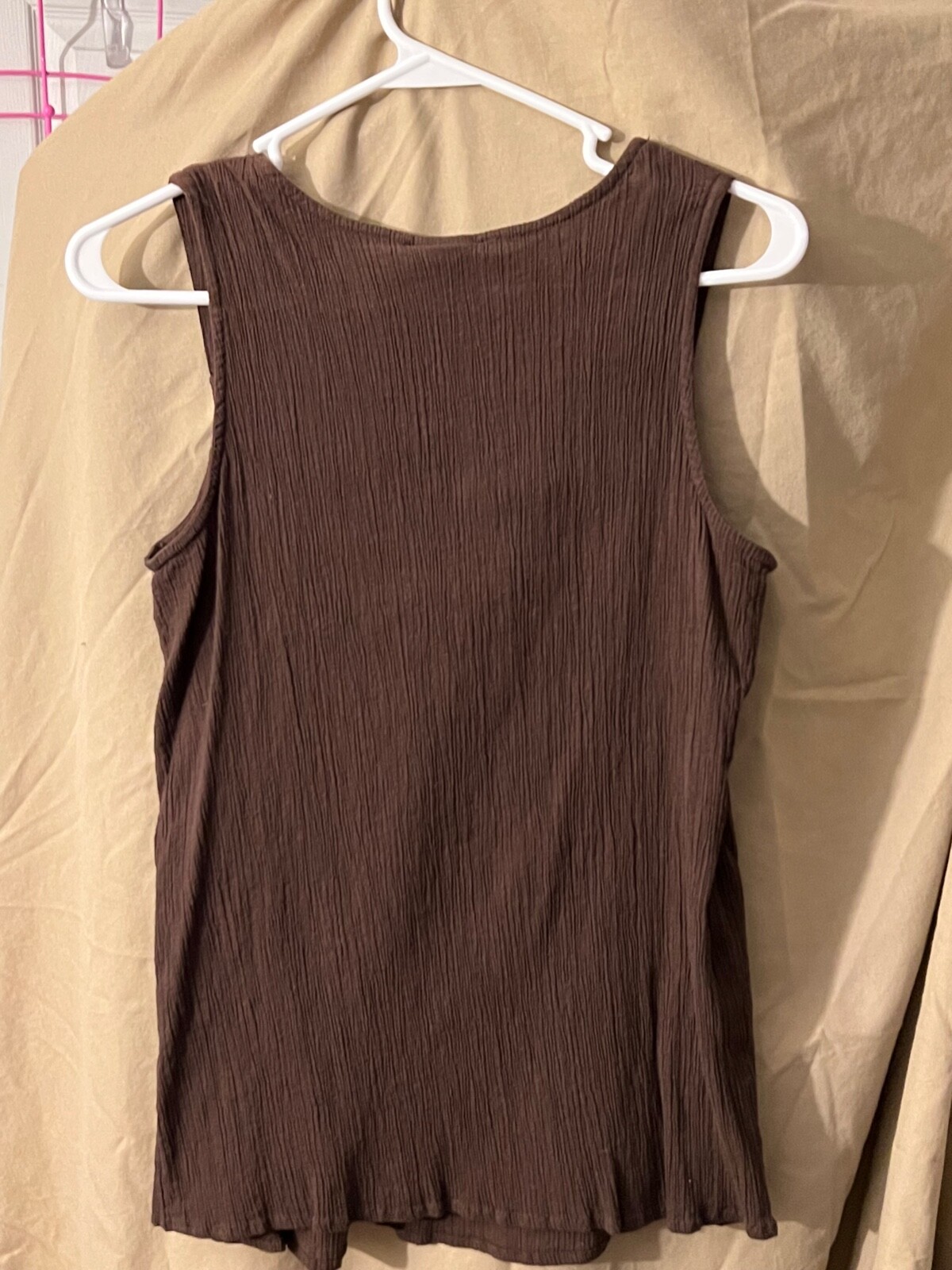 Sonoma VINTAGE 90’S Womens brown tank top. SZ L. NEW
