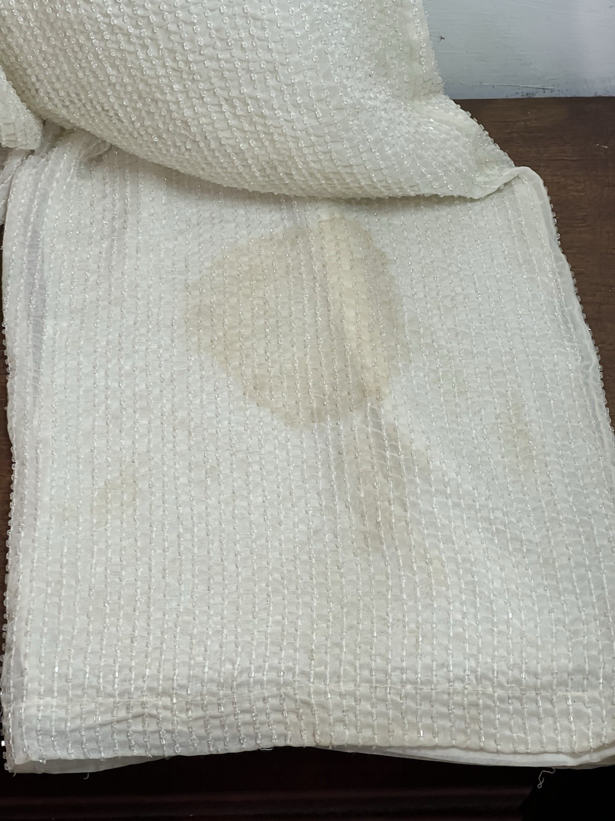 READ-needs Pro Repair-stains-vtg Ritmo La Perla White Evening Party Pants W42 EU