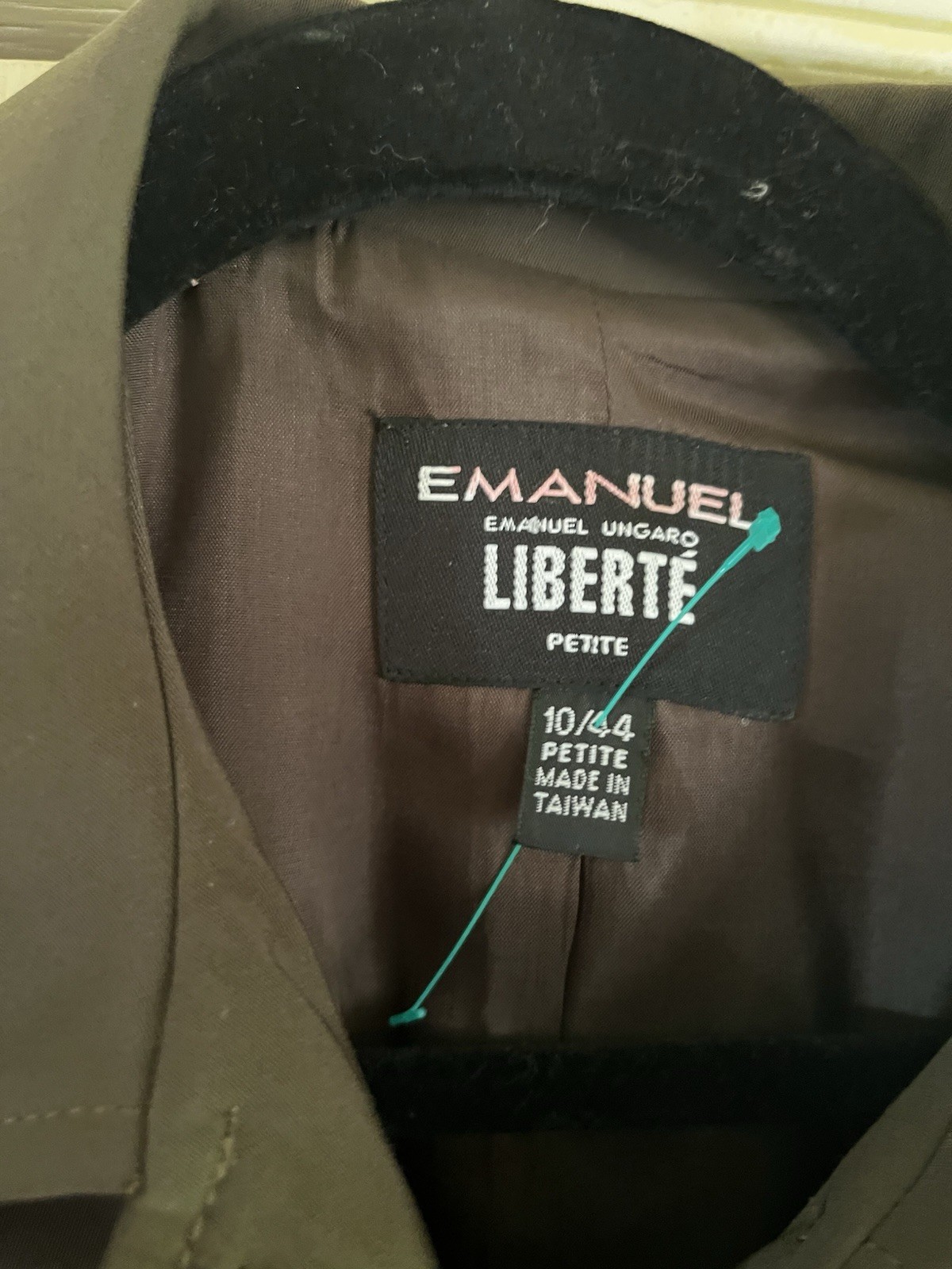 VTG 90s Ungaro Libertè Olive Safari Utility Equestrian Quiet Luxury Jacket 10/M