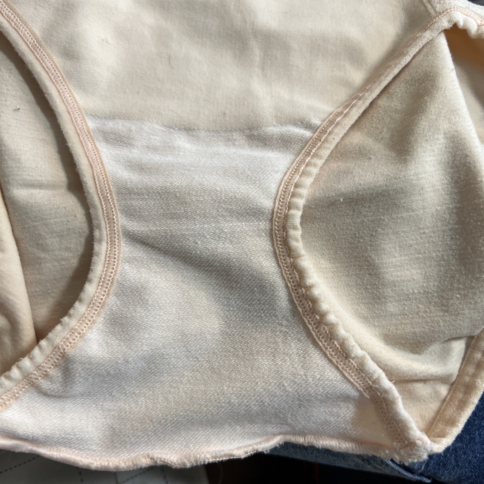 Vintage 80’s barely There Beige Lingerie panties Girdle M Nylon Spandex
