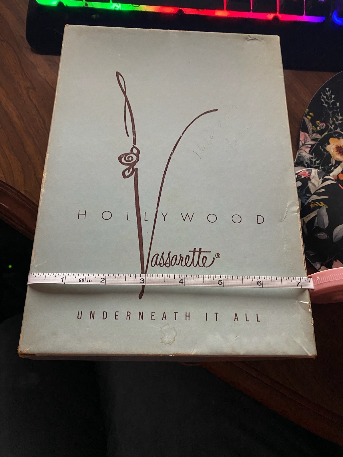 Vintage Hollywood Vassarette Lingerie Box Empty Munsingwear 1950s Boudoir Prop
