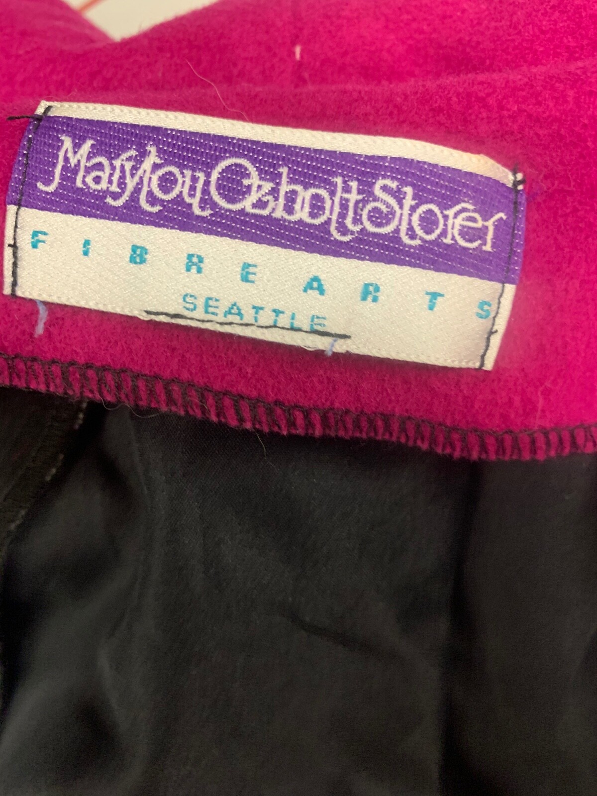 Marylou Ozbolt Storer NEW VTG Fiberarts Wool Jacket XXS Art to Wear 36 bust