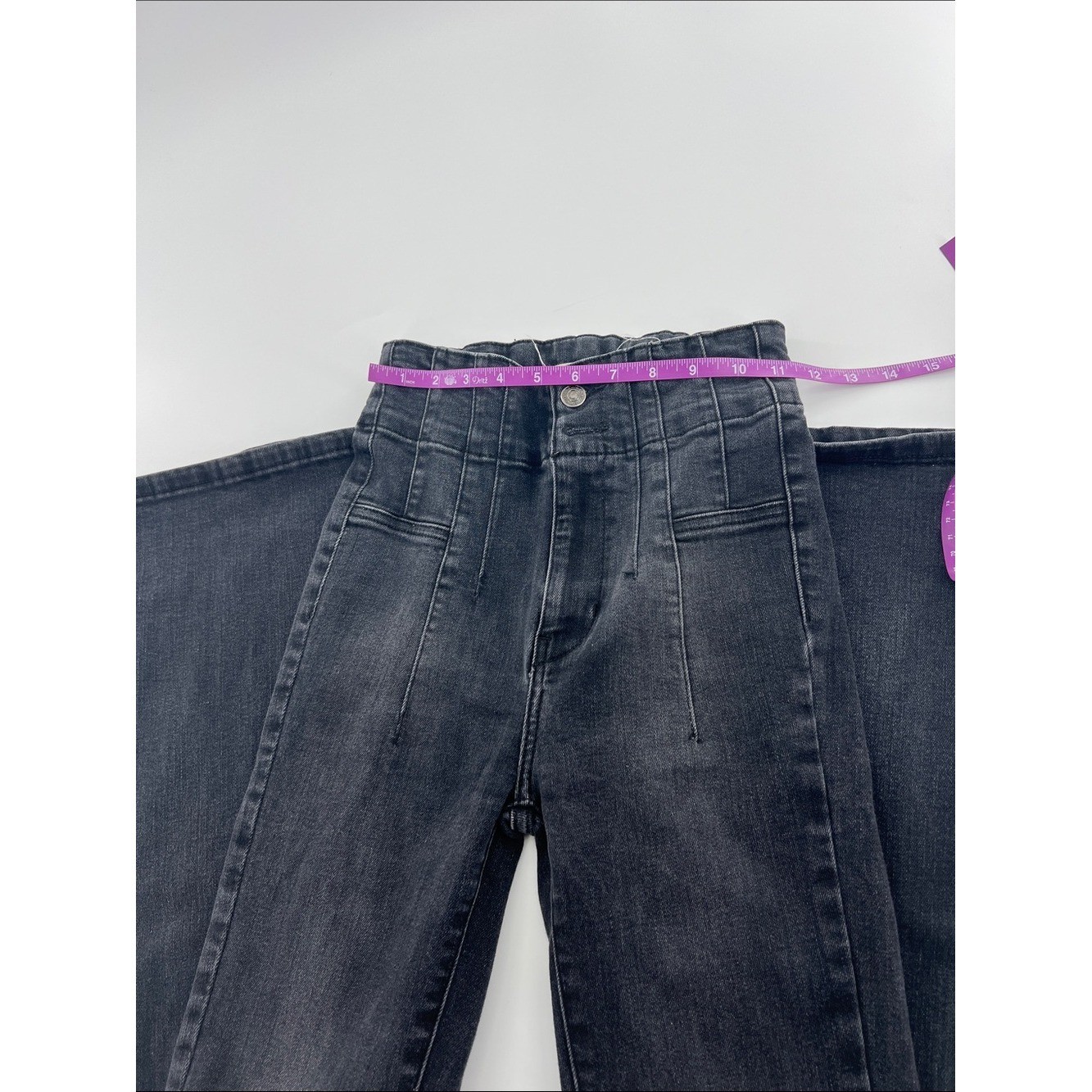 Free People Jayde onyx flare jeans retro festival stretch girlhood grunge