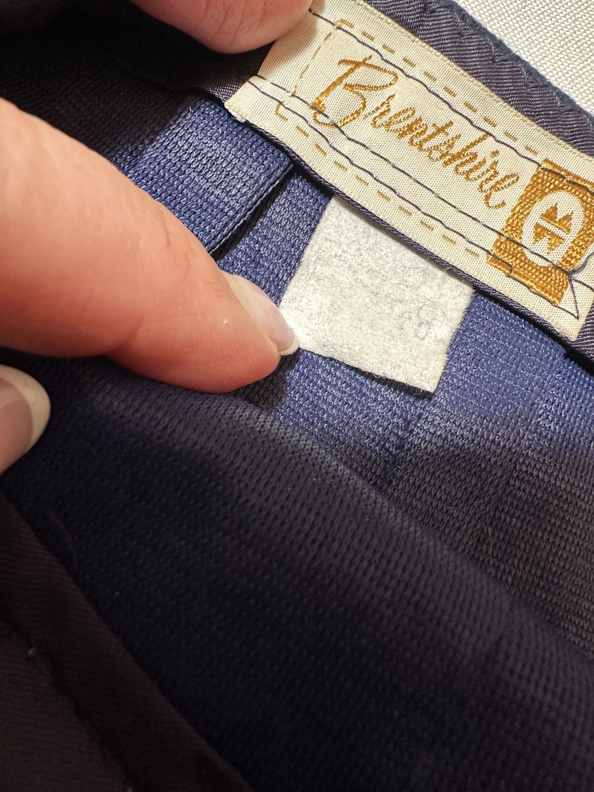 Vtg 70s Brentshire Skirt Dark Blue Straight Back Zipper Montgomery Ward Classic