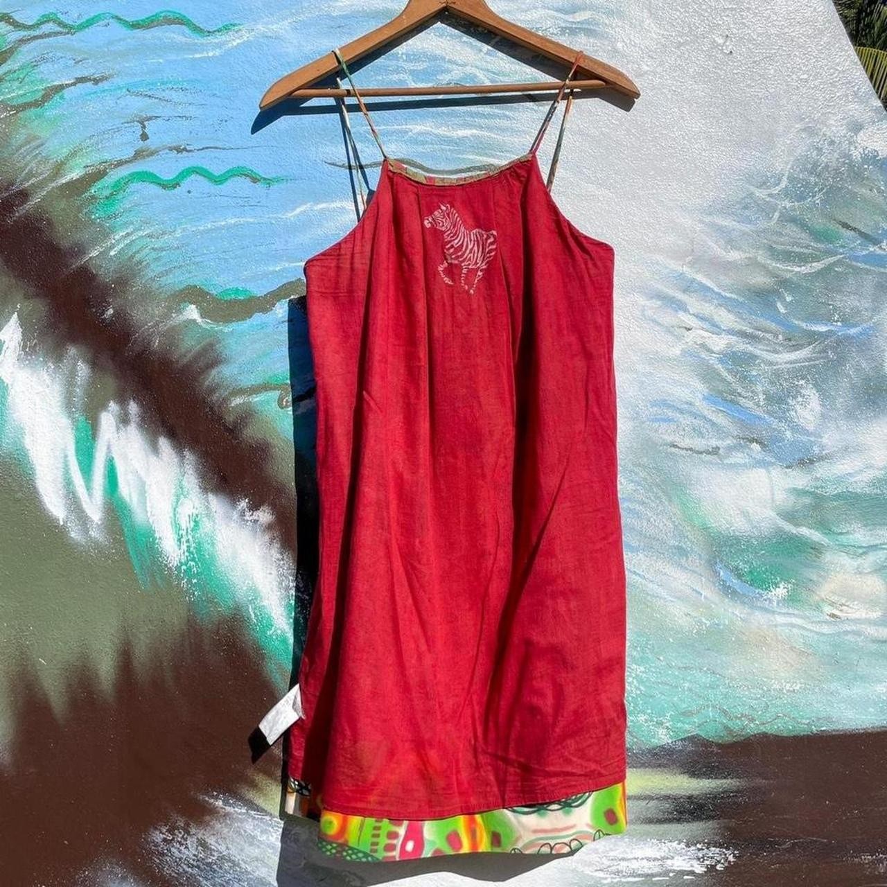 90s Desigual hippie patchwork cotton mini dress reversible
