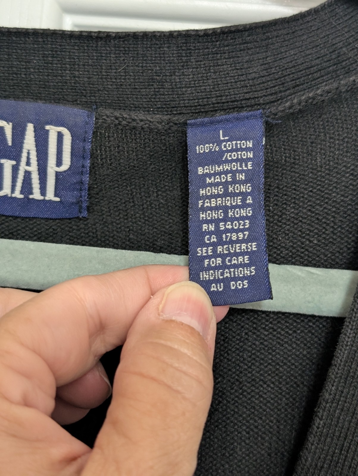 Vtg Gap Blue Preppy 3 Pc Outfit Size 11/12 Cardigan Sweater Blouse And Skirt