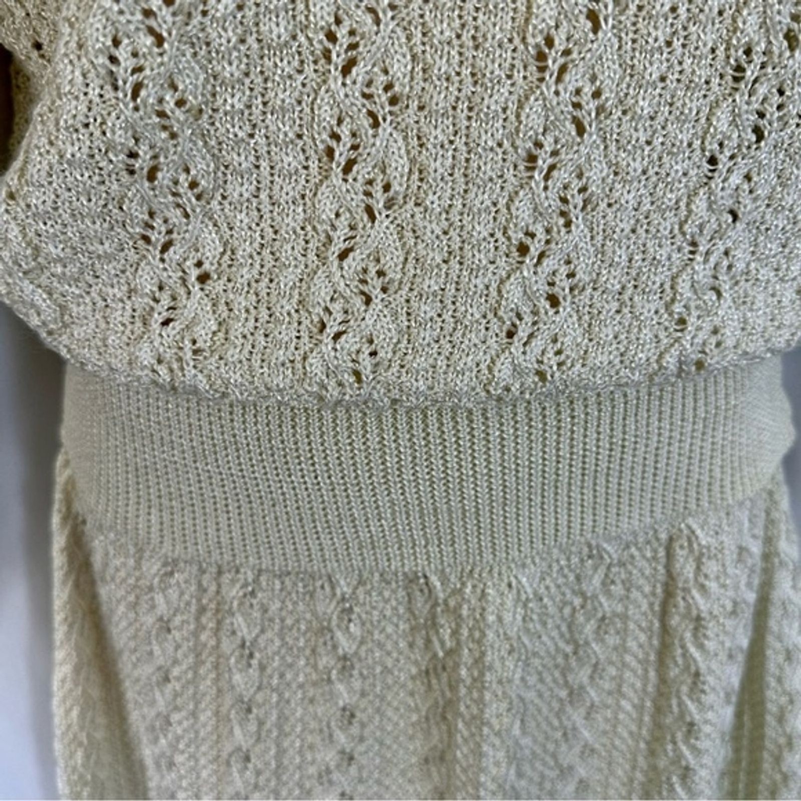 Vintage Vivanti Cottagecore Crochet Sweater Set 70’s Grandmacore
