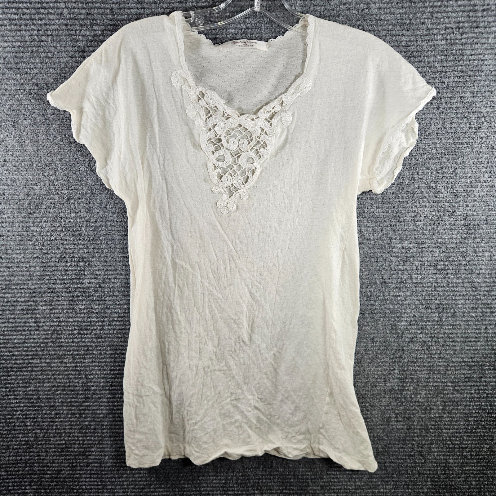 Vintage Lindsey Roscoe for Farr East Ivory Style 3034 Petite Shirt Top No Size