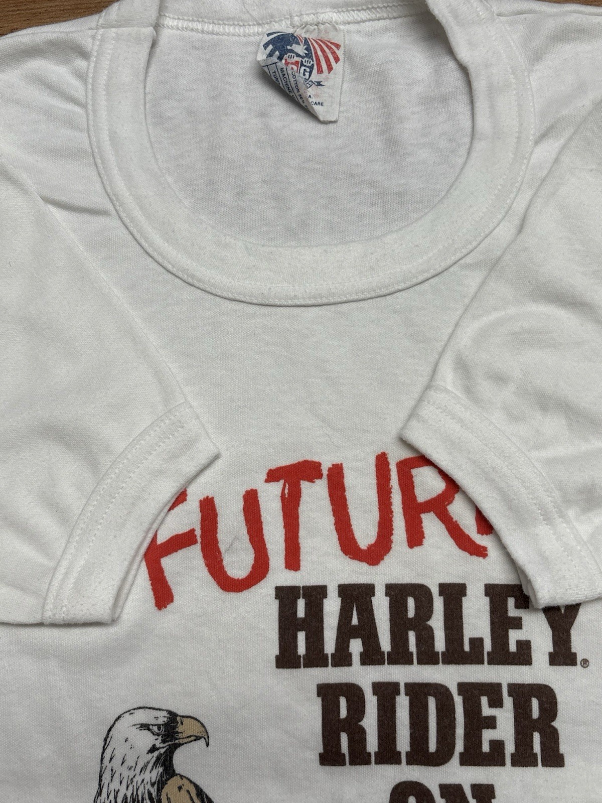 Vintage Harley Davidson Future Rider On Board Trapeze A-Line Shirt Dress USA