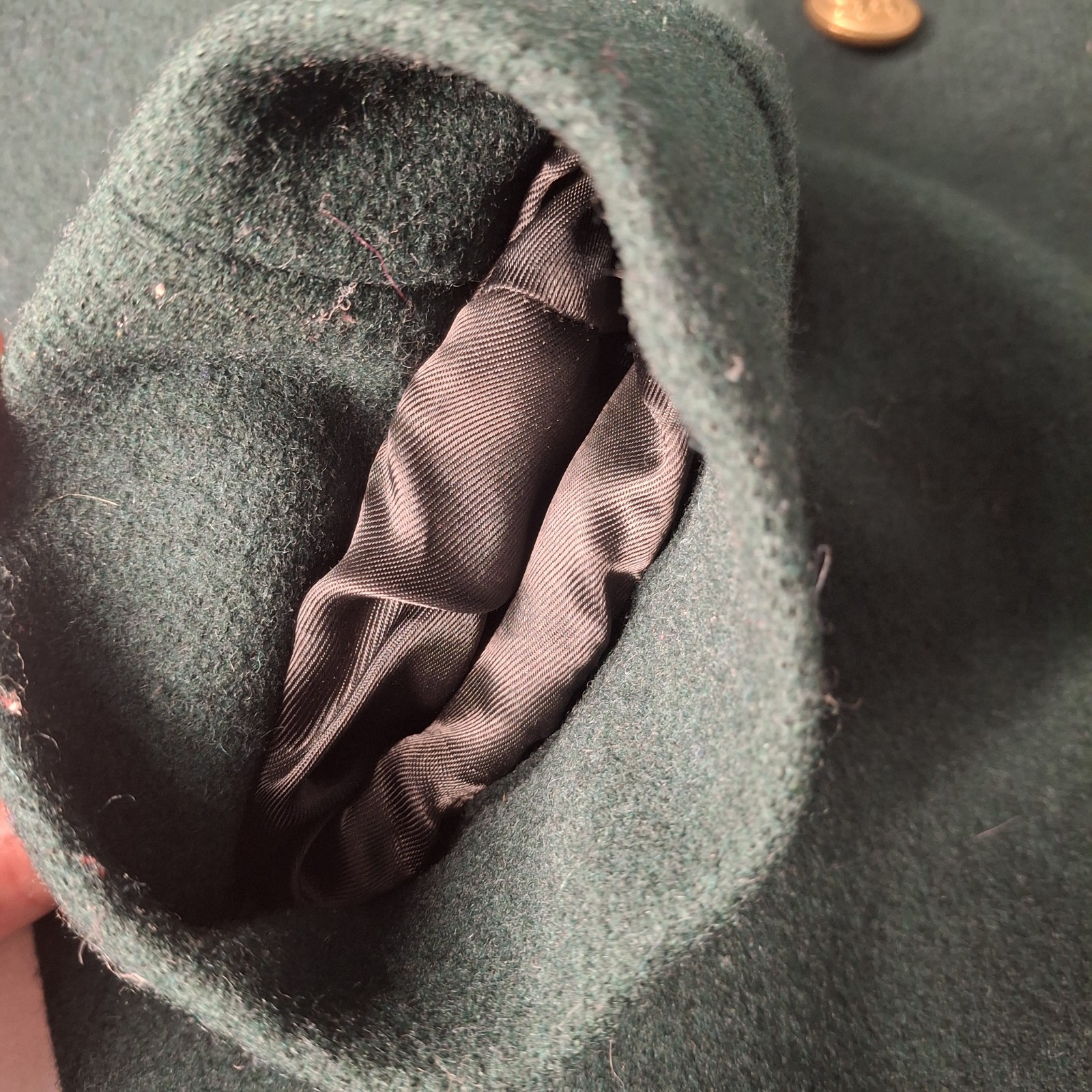 VTG Set Karizma East Wool Maxi Coat & Scarf/Gloves Made Russia Hunter Green 10 M