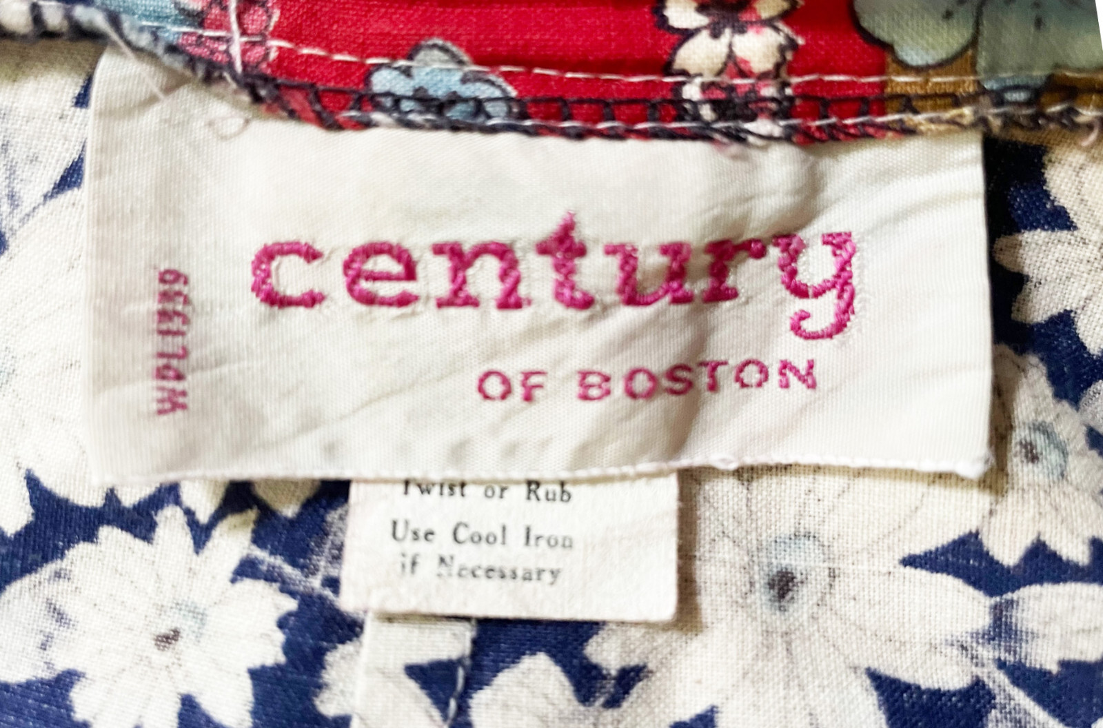 Vintage CENTURY of BOSTON A-Line Maxi Skirt Floral Patchwork Print Size 6