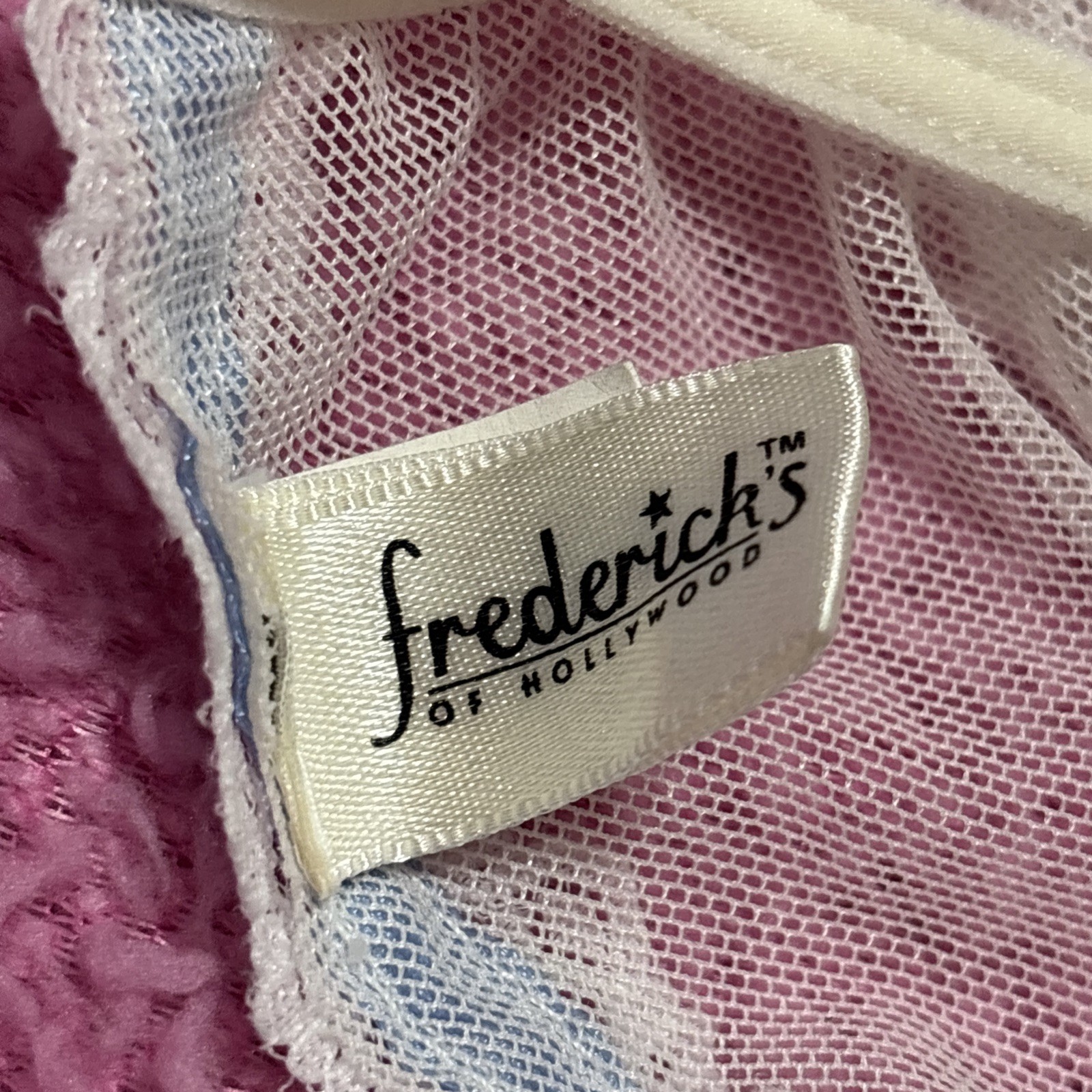 Vintage Fredericks Of Hollywood style lace teddy bodysuit with ruffles #80921