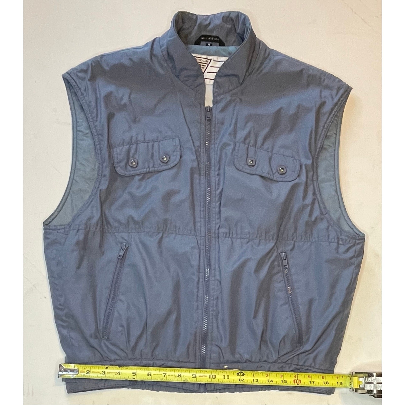 VTG Tyrolia by HEAD Pewter Gray Vest Sz M 80s Ski Heritage Apres Retro gorpcore