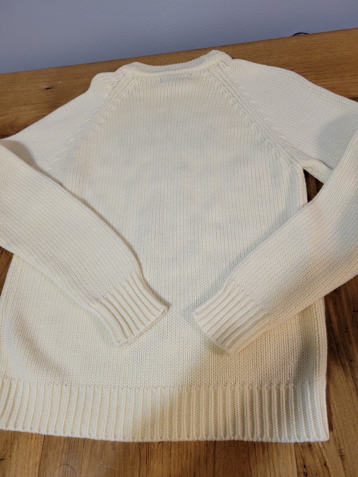 Vintage Sigallo medium vintage ivory and brown crew neck sweater