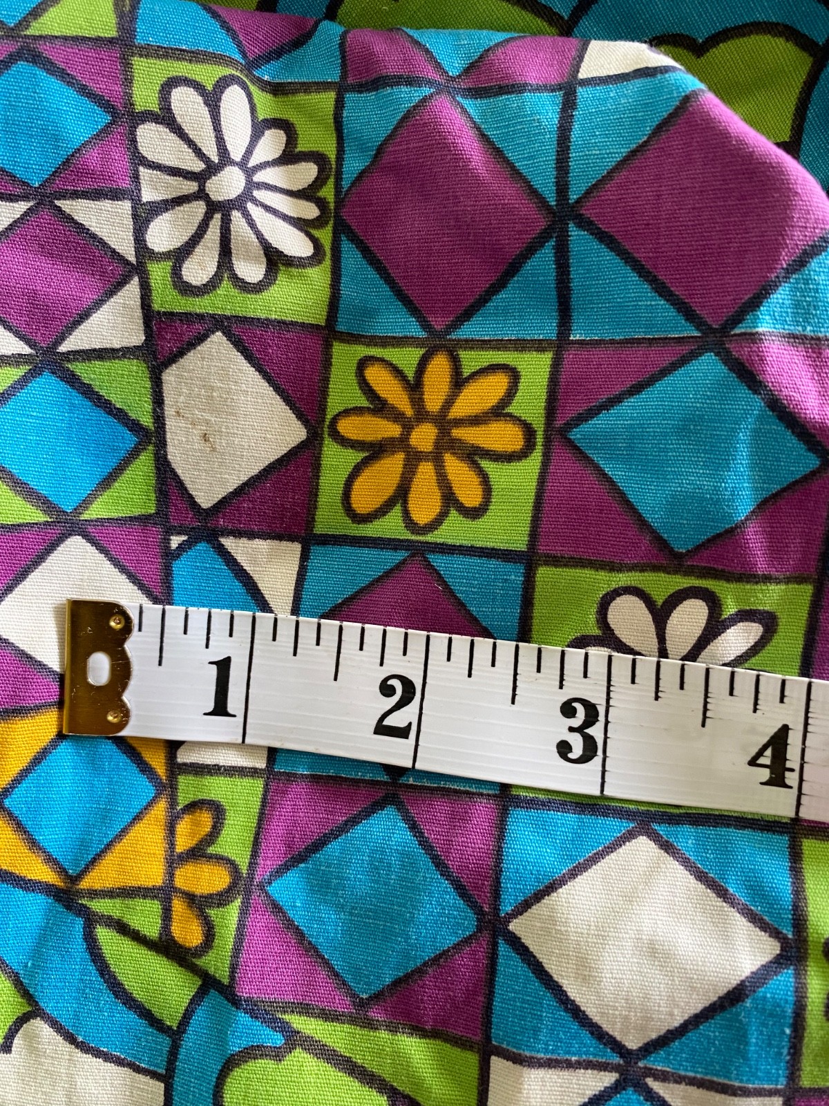 Vintage 60s 70s Mod Dress Psychedelic Groovy Geometric Floral Shift Sundress