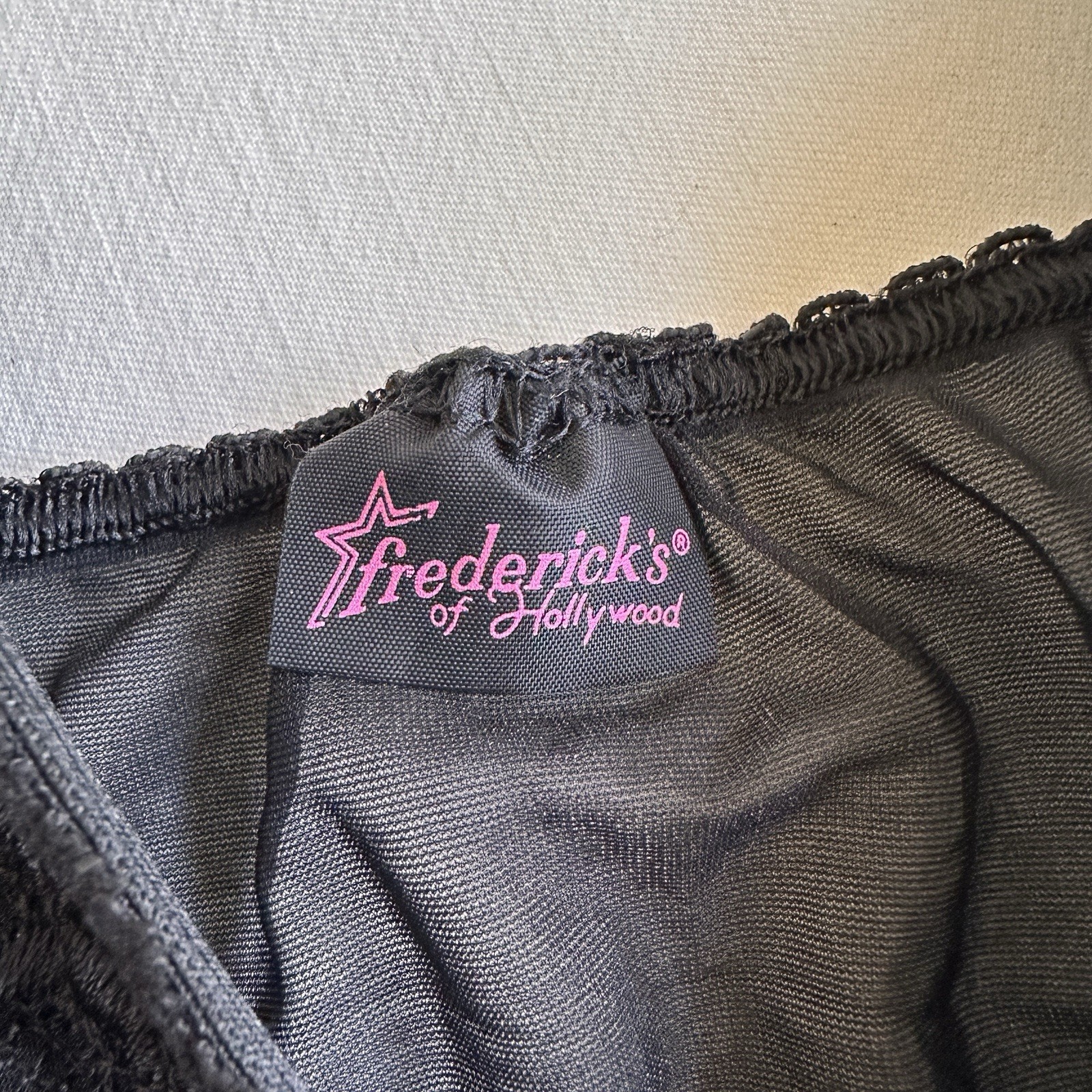 90s VTG Y2K Romantic Fredricks Of Hollywood Velvet Deep V Teddy XS/S Bodysuit