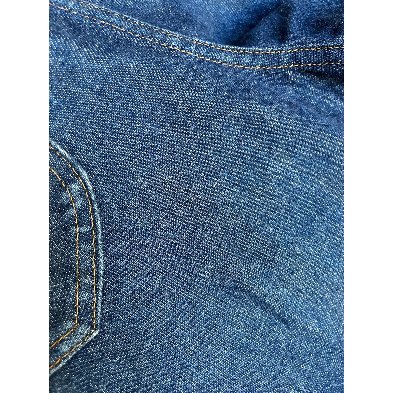 Vintage 70s Rustler Jeans | Dark Wash High Rise Straight Leg Cowboy Fit | W30