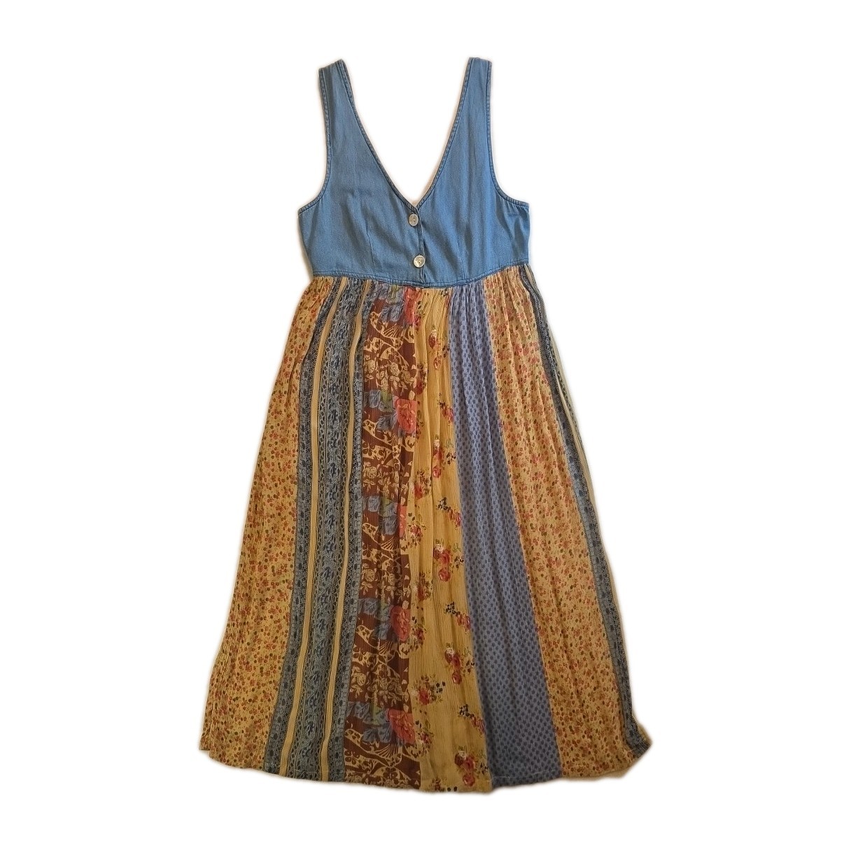Vintage Rosey Tomato Summertime Fatmhouse Maxi Dress – Size M