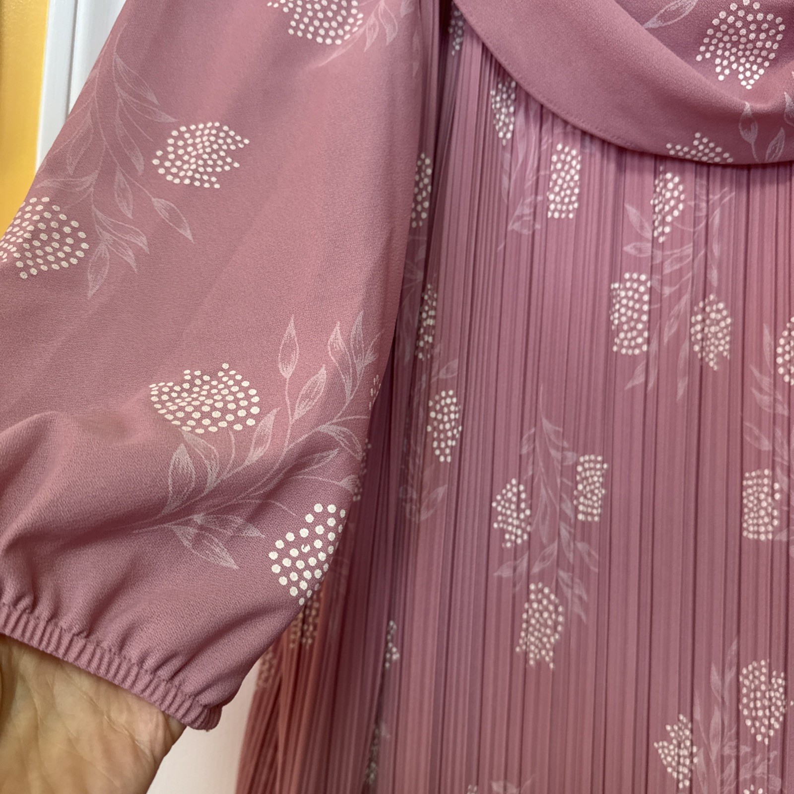 Vtg Lot 2-MCS LTD New York Blue & Pink Dress Pleated Dressy Cocktail Party Uniqu