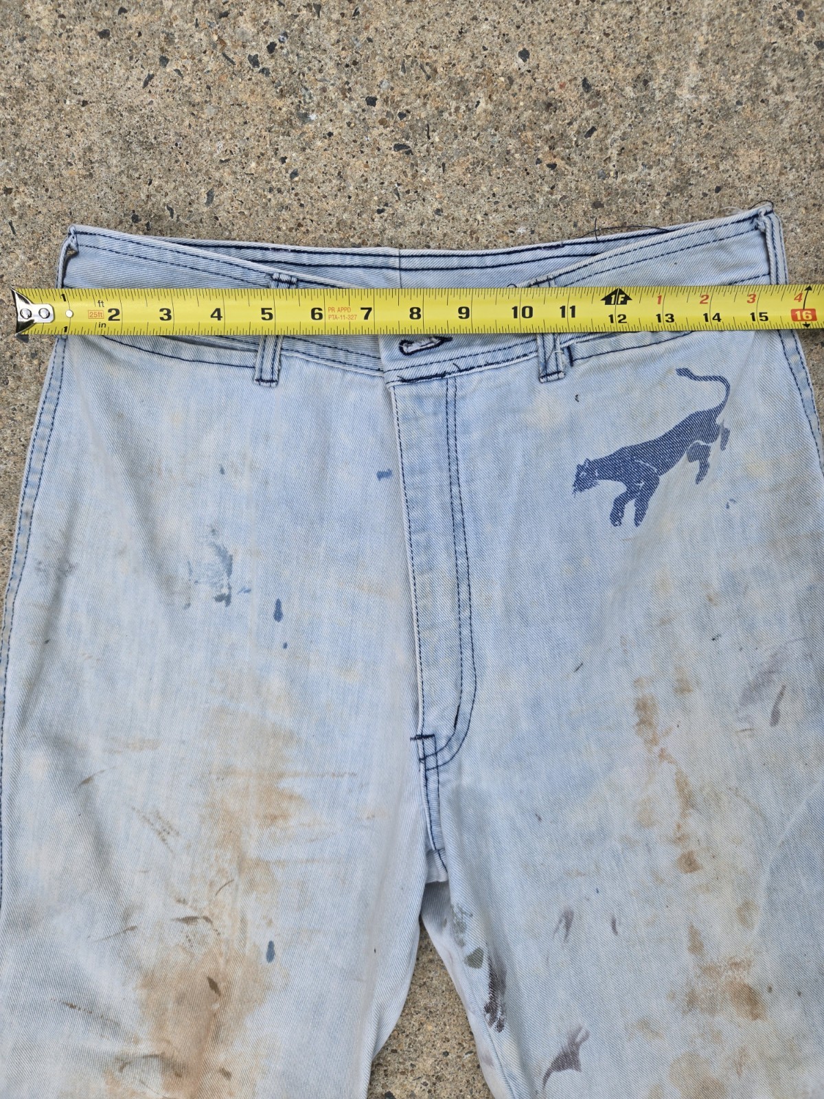 Vintage 1970s Faded Glory Bell Bottom Jeans Women’s Distressed Wildcat Denim