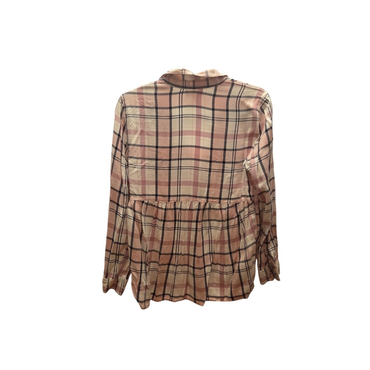 Como Vintage Pink Plaid Button-Up Shirt | Size Medium