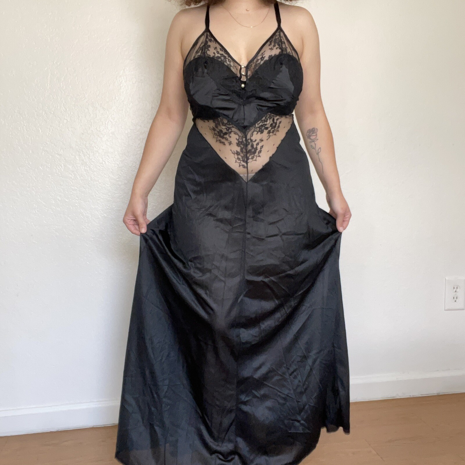 Vintage Pandora By Chic Lingerie Goth Slip Dress