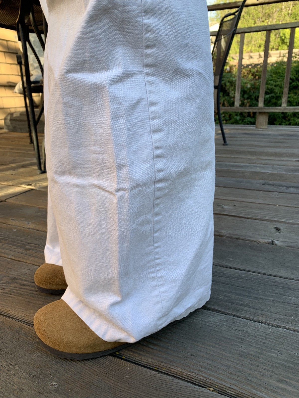 vintage 1970s Paris SYM français Wide Flare Leg cotton Twill Pants 30 x 30