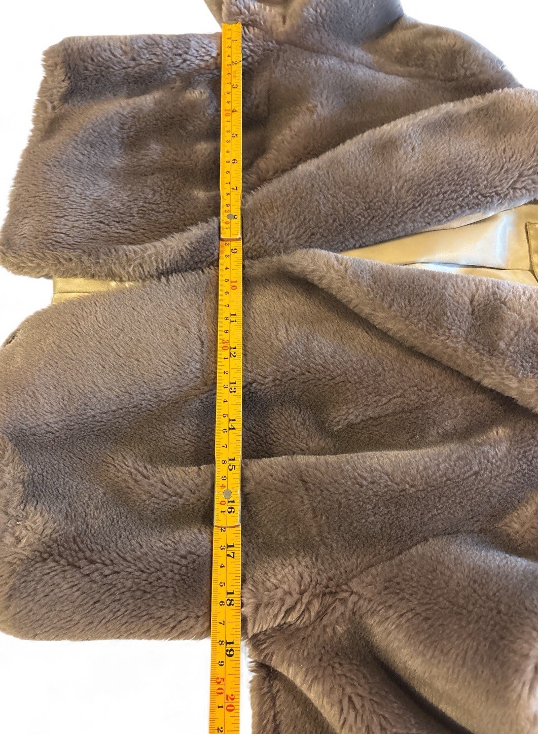 Vintage 1960’s Faux Fur Borgana Borg Deluxe Cropped Brown Jacket Coat USA