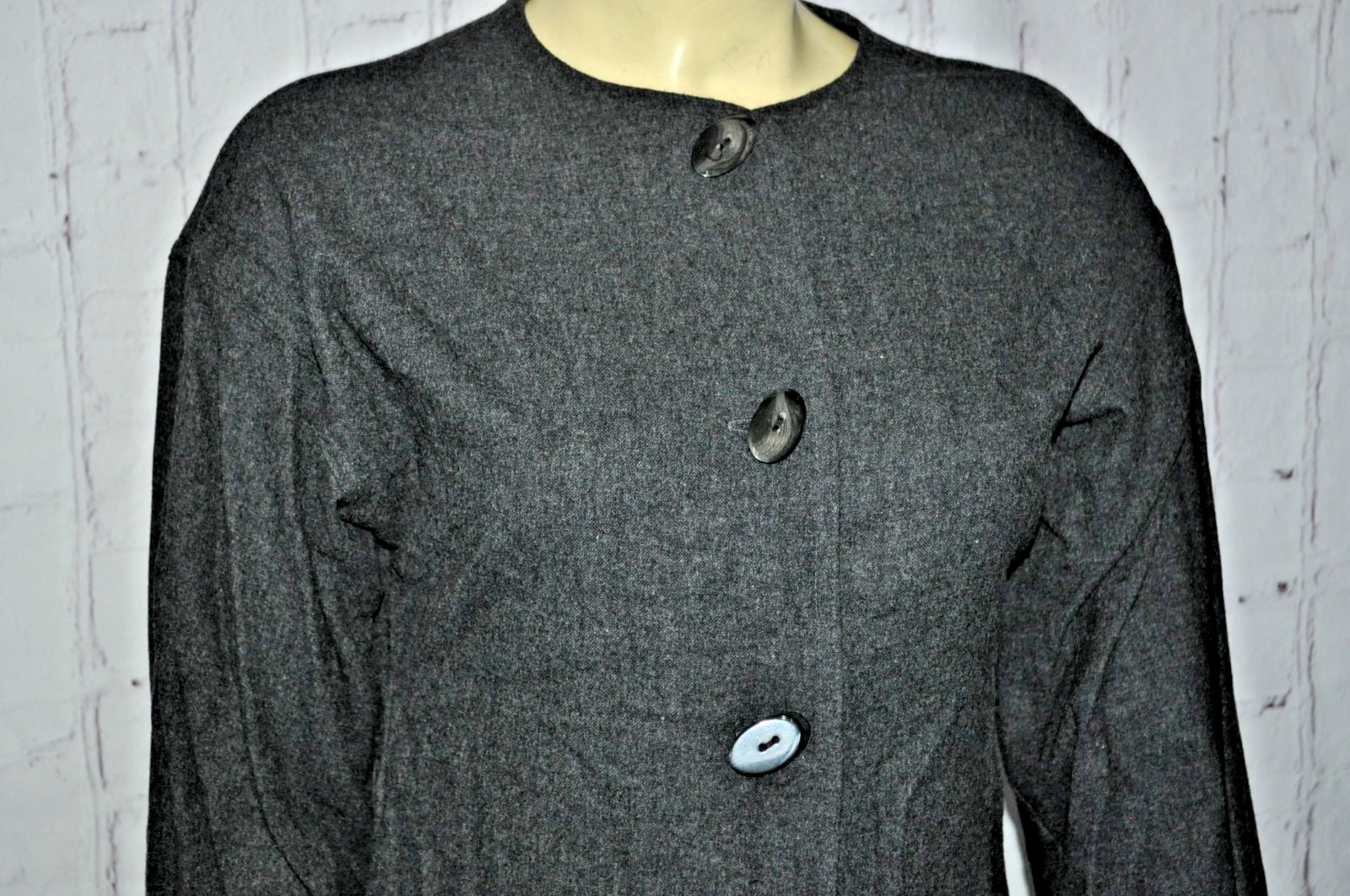 Vintage GEOFFREY BEENE Gray Shirt dress size 6 I magnin