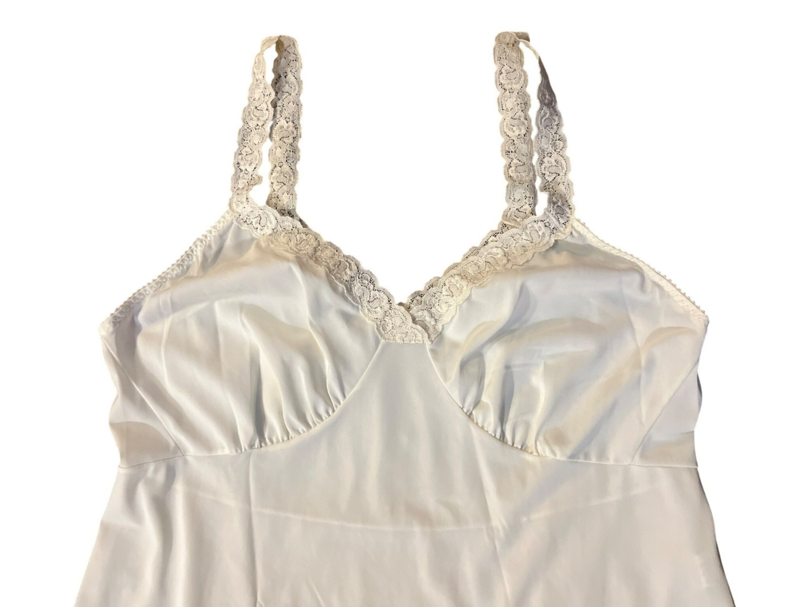 Vintage 90s Cabernet Ivory Slip Dress Womens 38 24″ Used